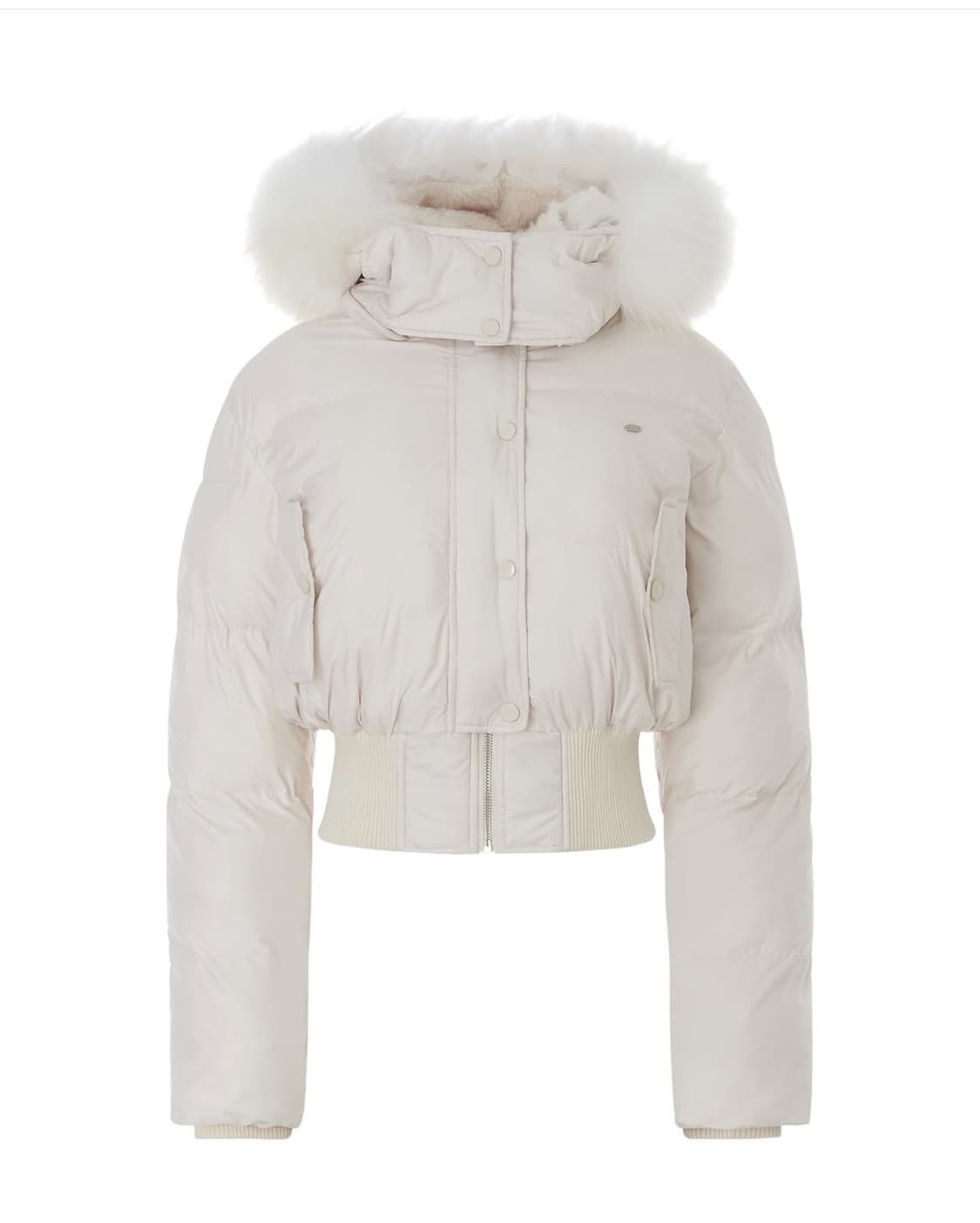 페일제이드 soft fur hooded puffer ivory 상품이미지1