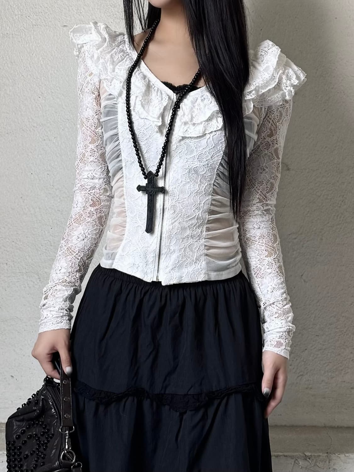 EGOIST back ribbon top 상품이미지1