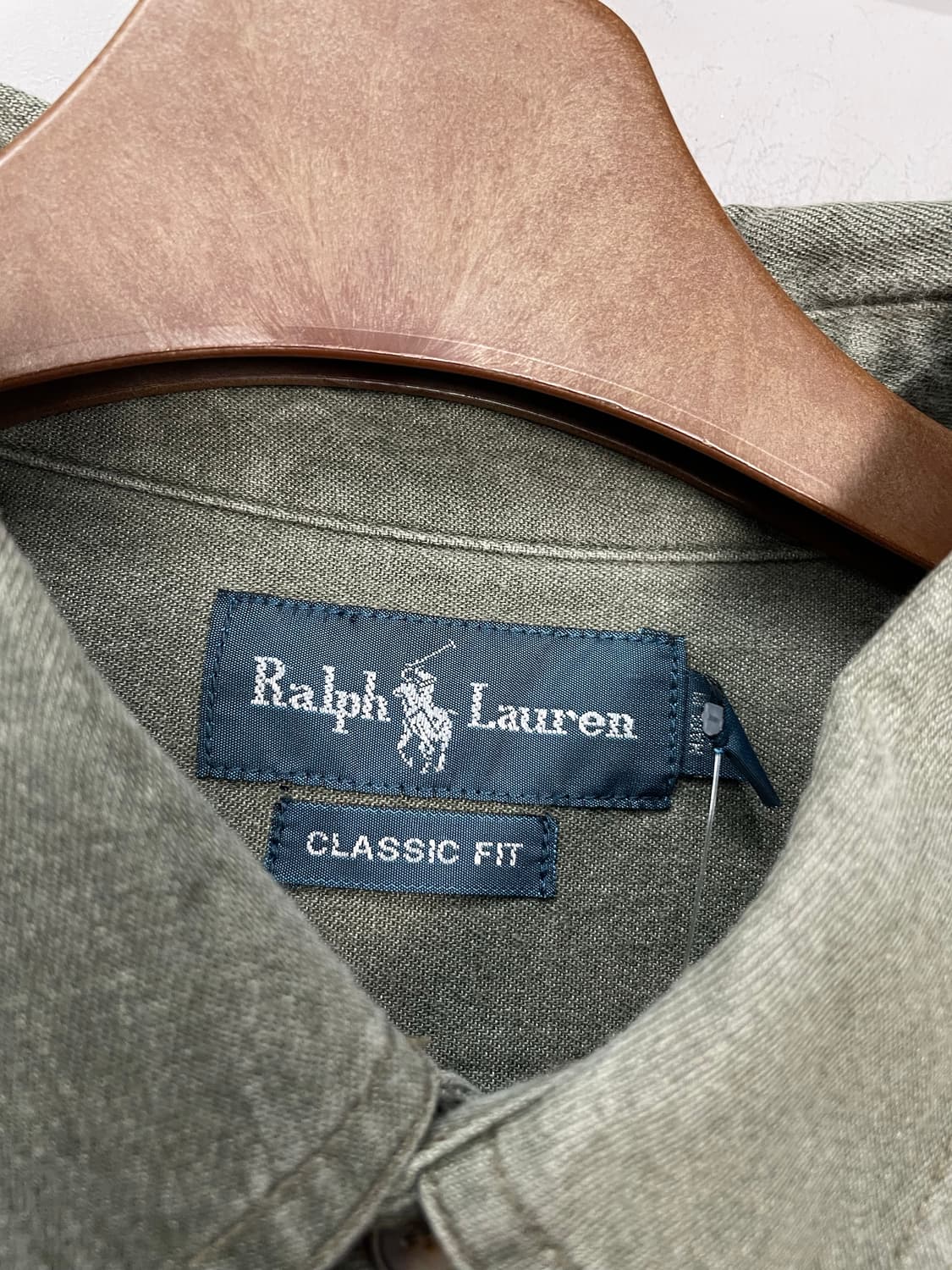 폴로 랄프로렌 카키 솔리드 셔츠 H1106 상품이미지5