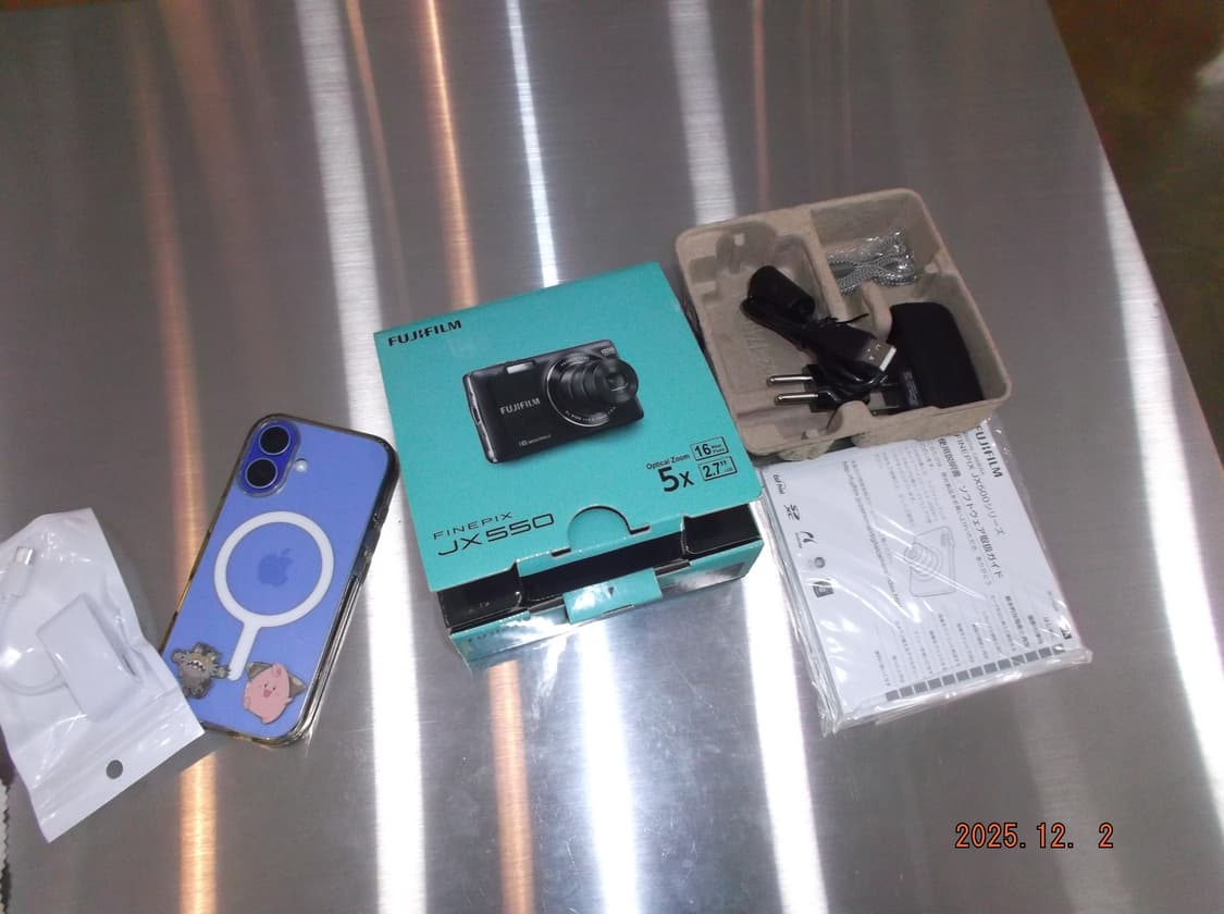 한글/날짜표시/박스O)후지필름 파인픽스 JX550 실버 빈티지디카 상품이미지10