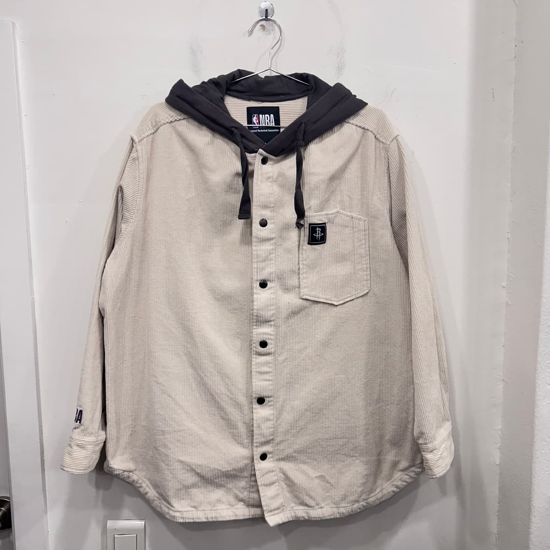 NBA 휴스턴 로켓츠 후드 코듀로이 롱자켓 상품이미지2