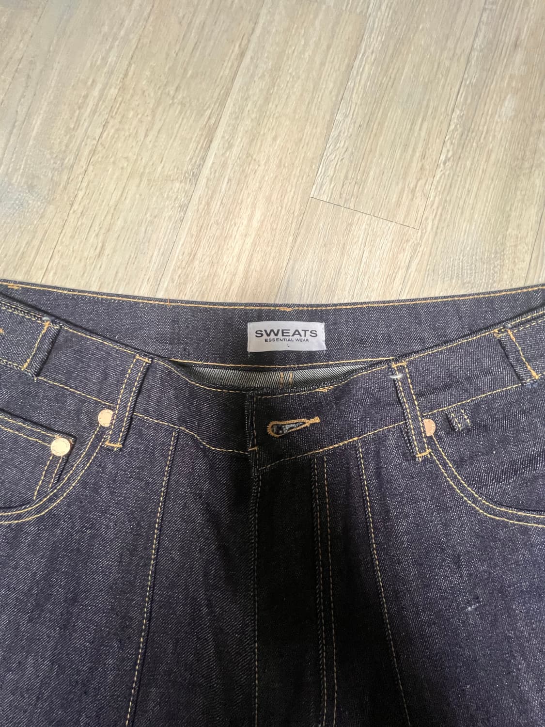 Sweats collective 스웻 콜렉티브 인디고 데님 팬츠 상품이미지8