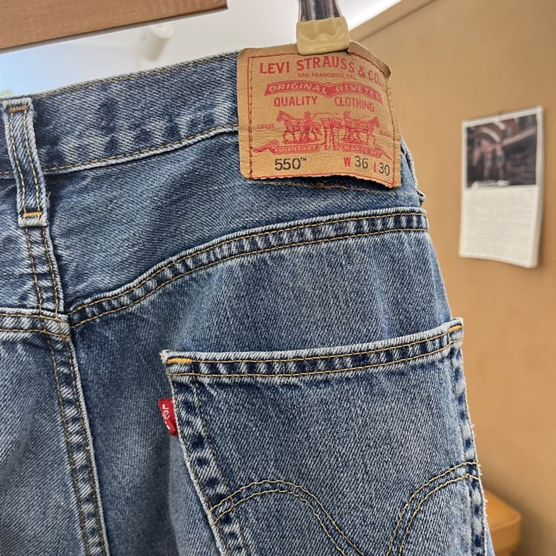 리바이스 550 빈티지 캐주얼 90's 데님팬츠 36인치 C10609 상품이미지5