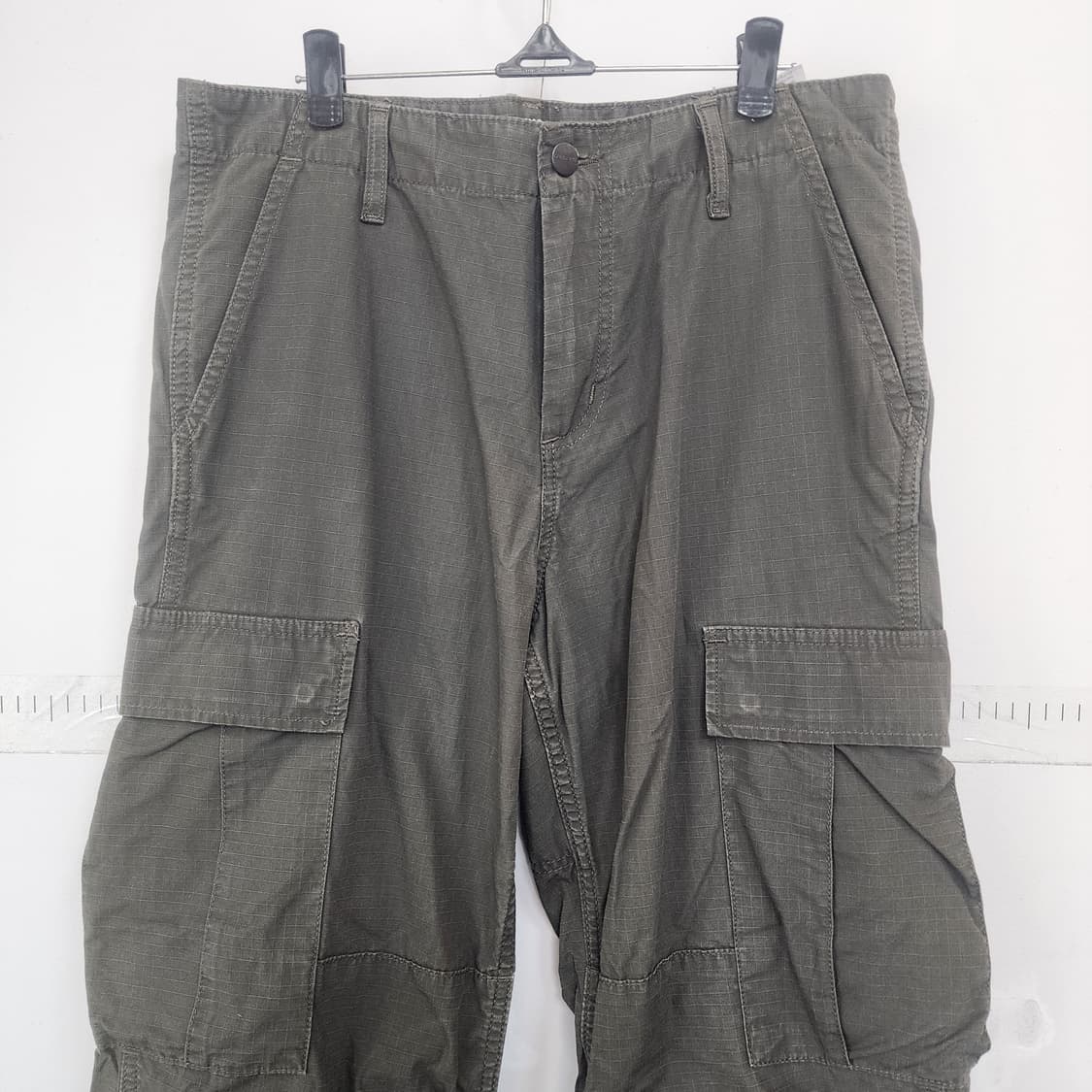 칼하트 카키색 카고 바지 상품이미지2