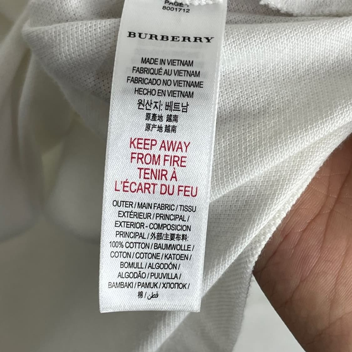 버버리 백화점판 반팔 상품이미지4
