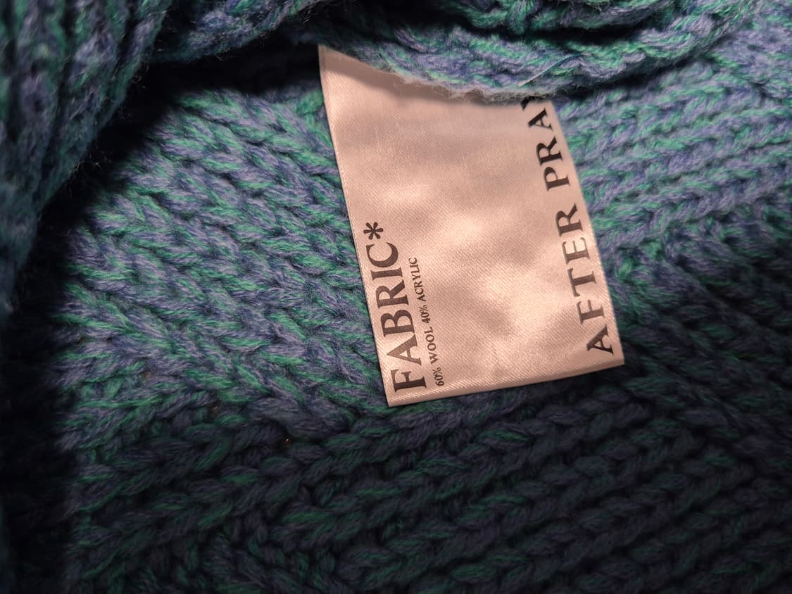 애프터프레이 롬버스 인타르시아 집업 니트 폴로 다크 민트 M 상품이미지3