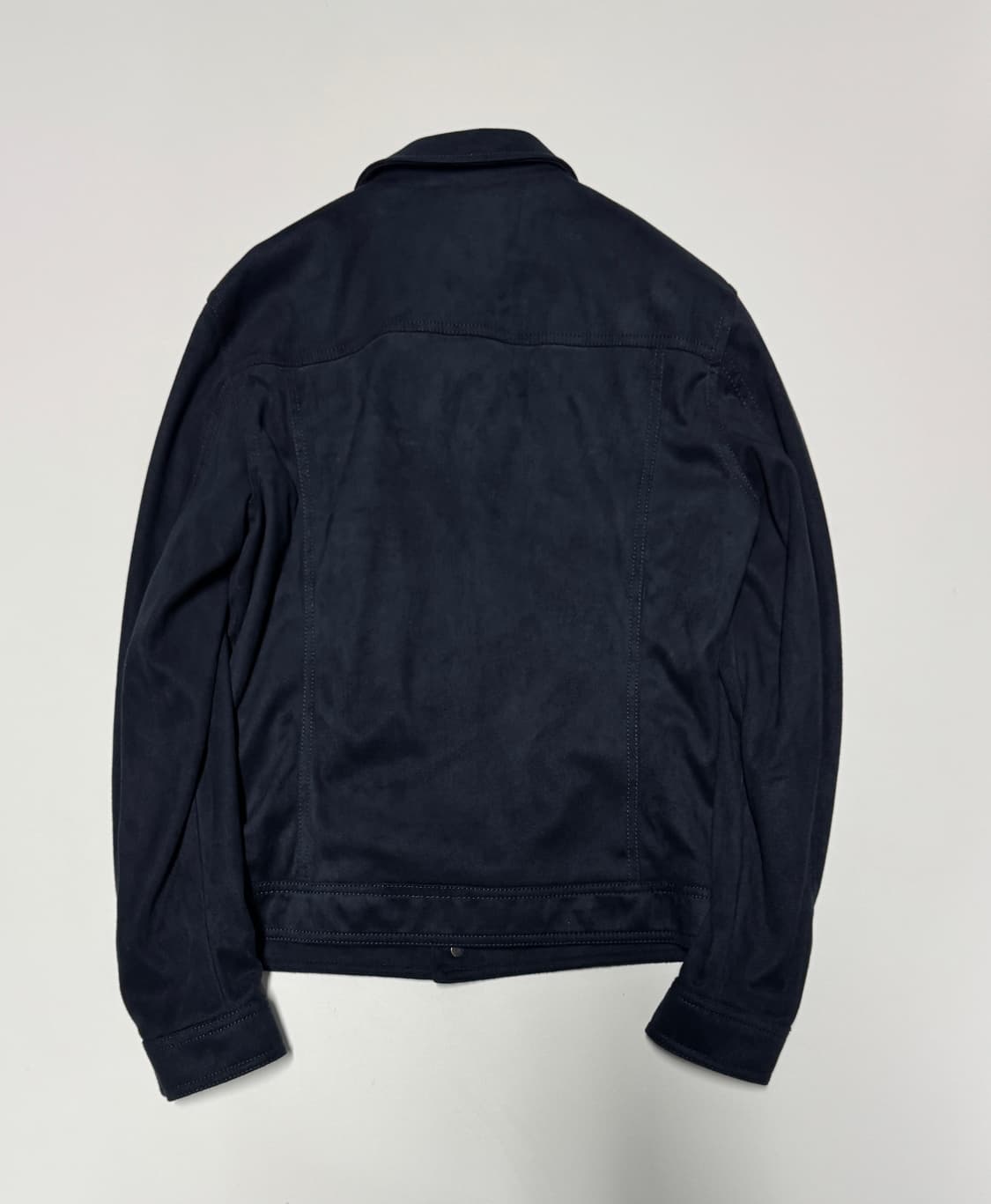 남녀공용 자라 ZaRa 페이크 스웨이드 크롭 자켓 네이비 S 상품이미지2