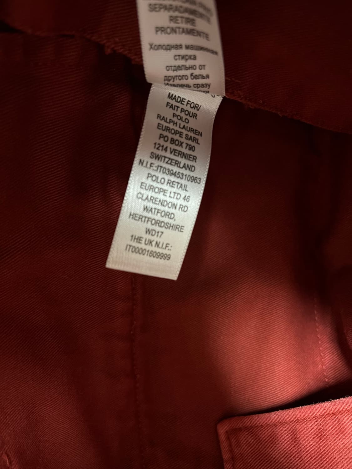 더블알엘 RRL 코튼 워싱 트윌 치노 팬츠 W31 L30 상품이미지9