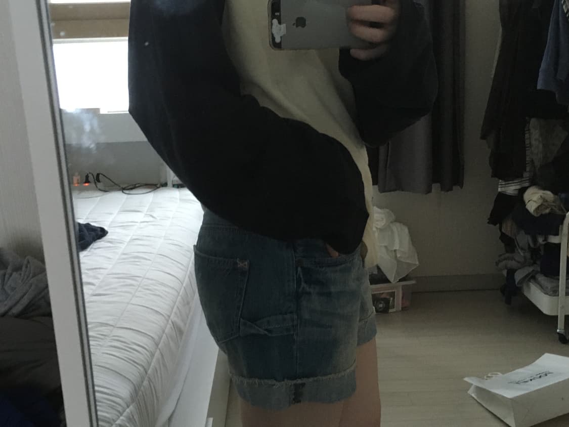 Beams heart denim shorts 상품이미지3