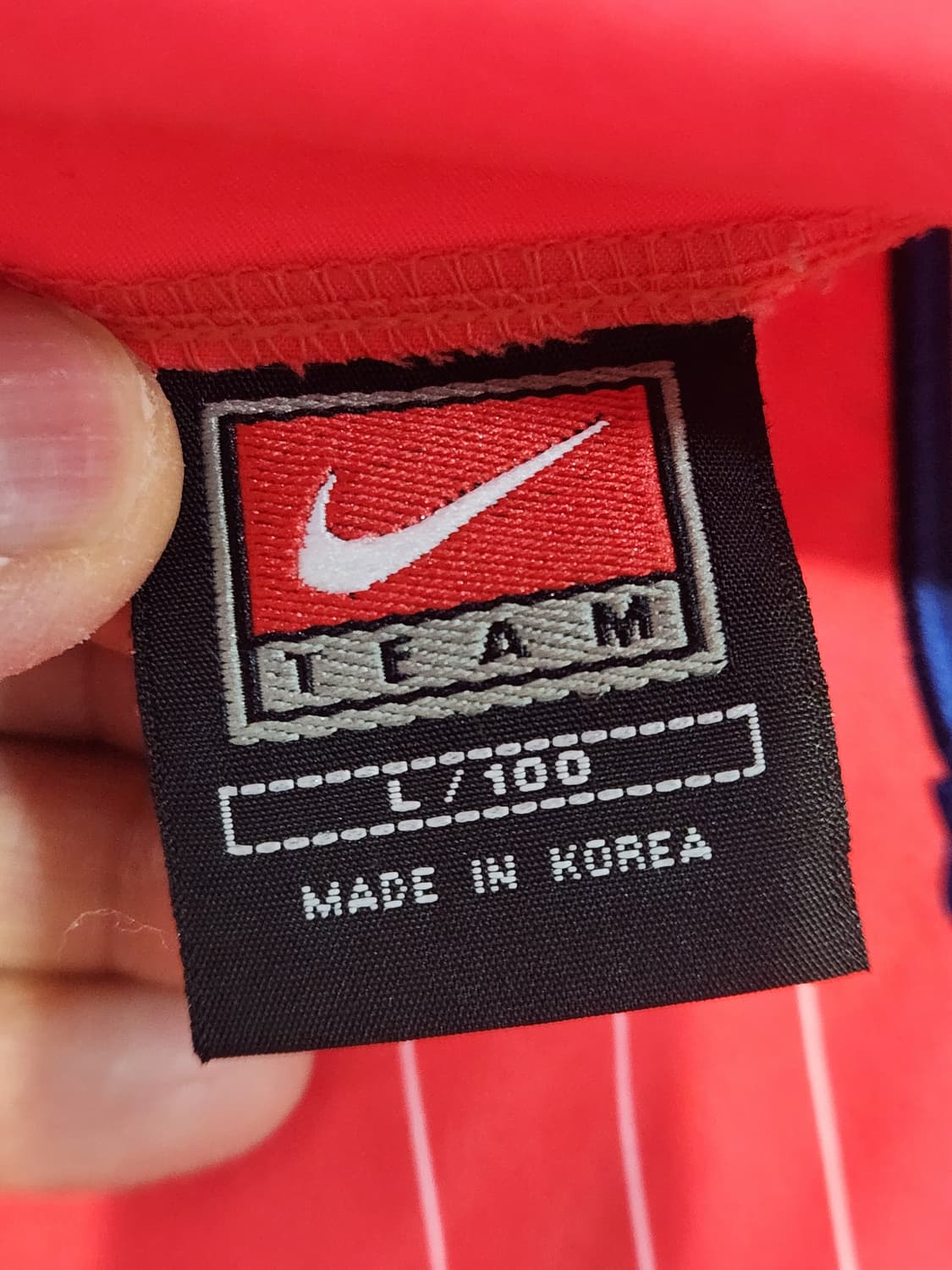 나이키 대한민국 국대 16번 XCANVAS 레트로 축구 유니폼 ⚽️ 블록 상품이미지4