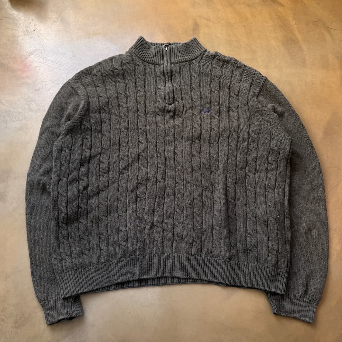 챕스 BY 폴로 랄프 로렌 꽈배기 니트 반집업 상품이미지1