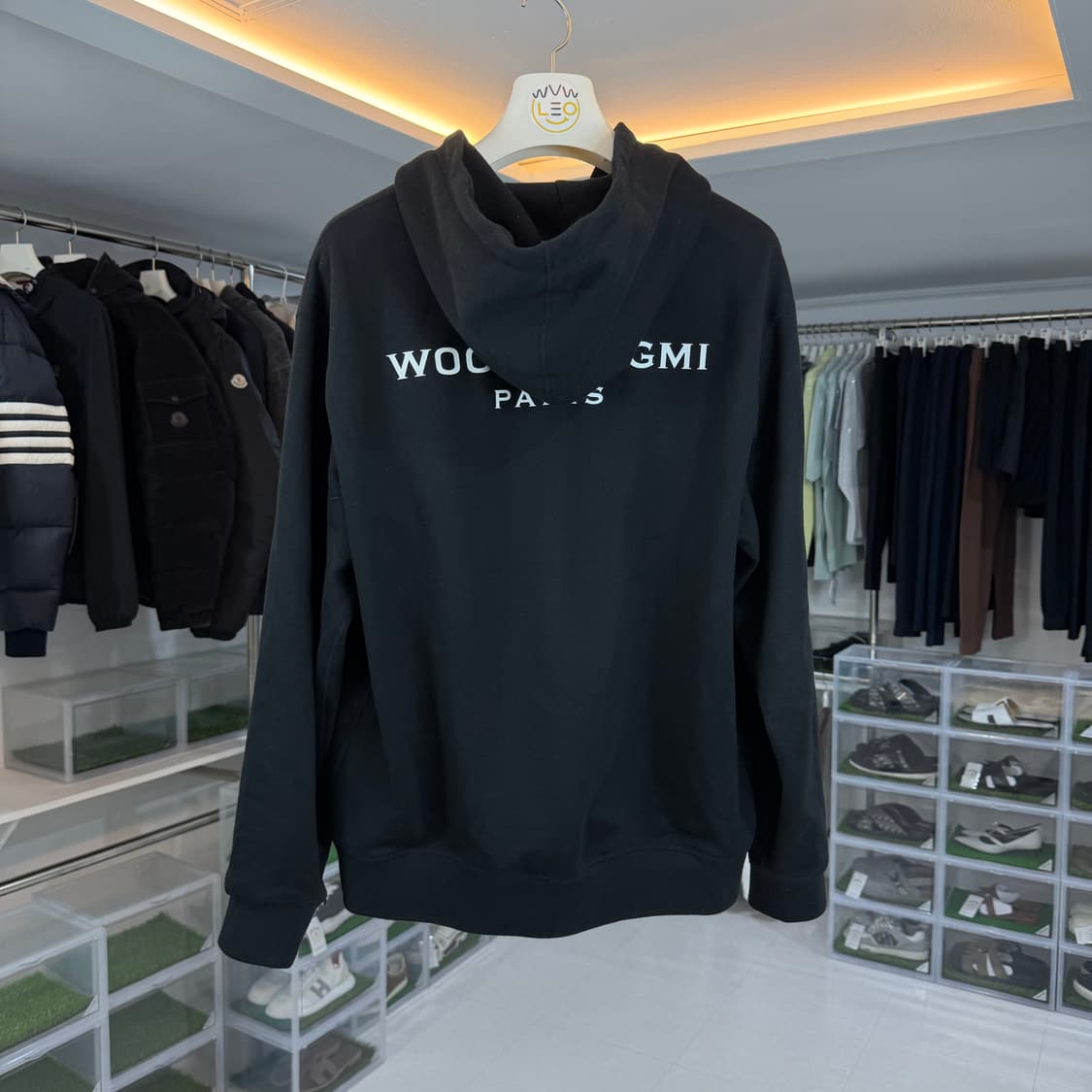 [리오브] 우영미 백로고 후드 상품이미지1