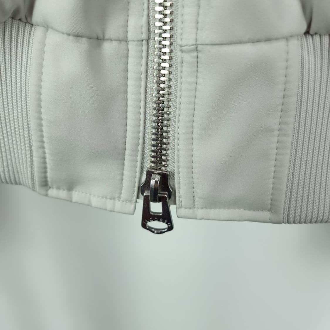 [일꼬르소] 미니멀 MA-1 봄버 자켓 라이트그레이 M18648 상품이미지7