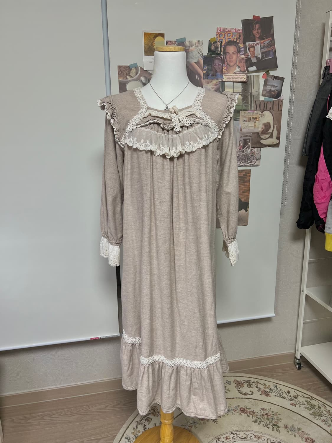 모리걸 하구미 잠옷 롱원피스 상품이미지2