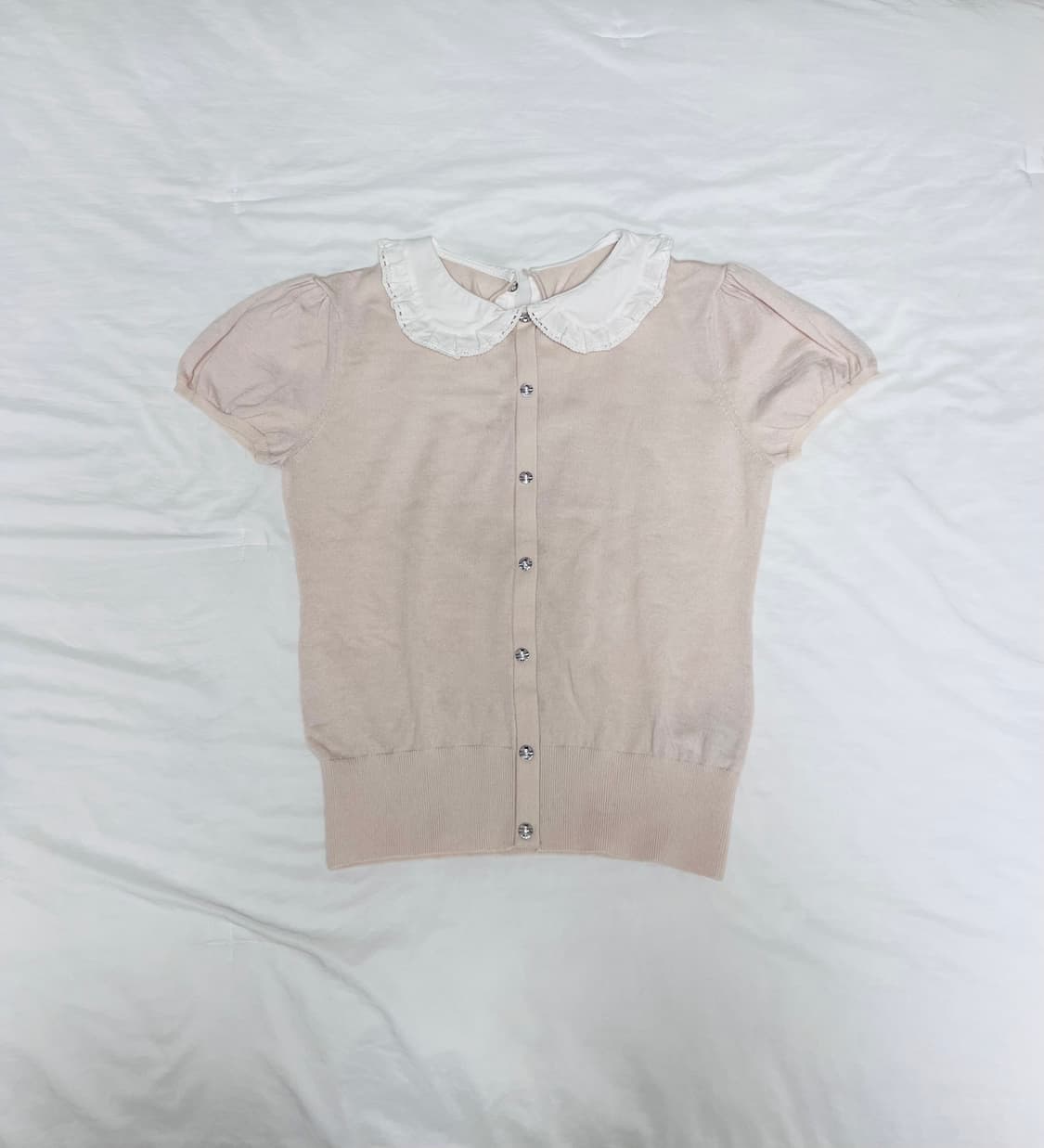 퍼프 반팔 니트 상품이미지1