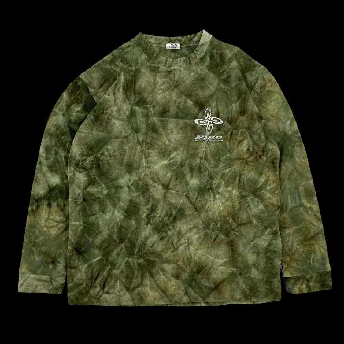 피코 90s 그린 다이드 후리스 맨투맨 상품이미지2