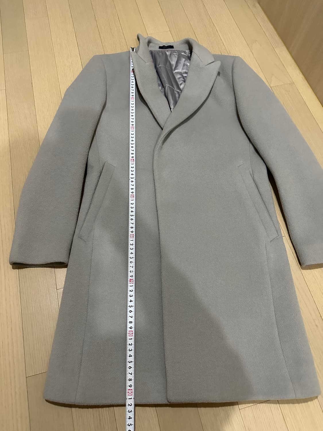 지오지아 반더블 모직코트 95 그레이 상품이미지4