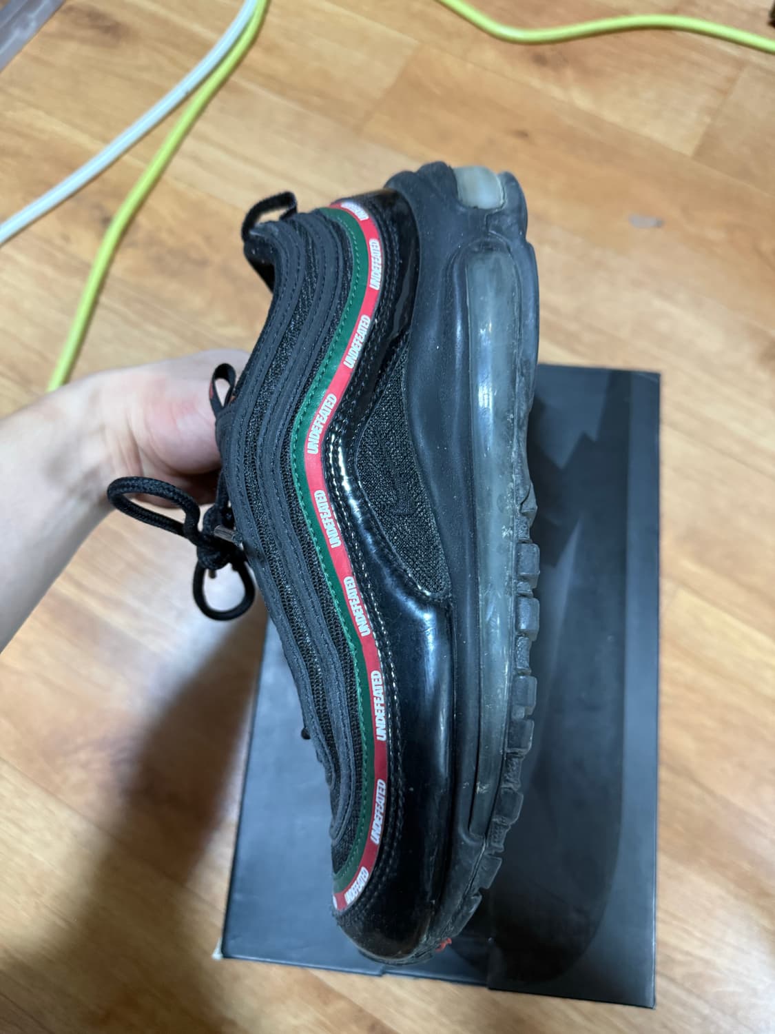 [250] 나이키 x 언디핏 에어맥스97 블랙 상품이미지9