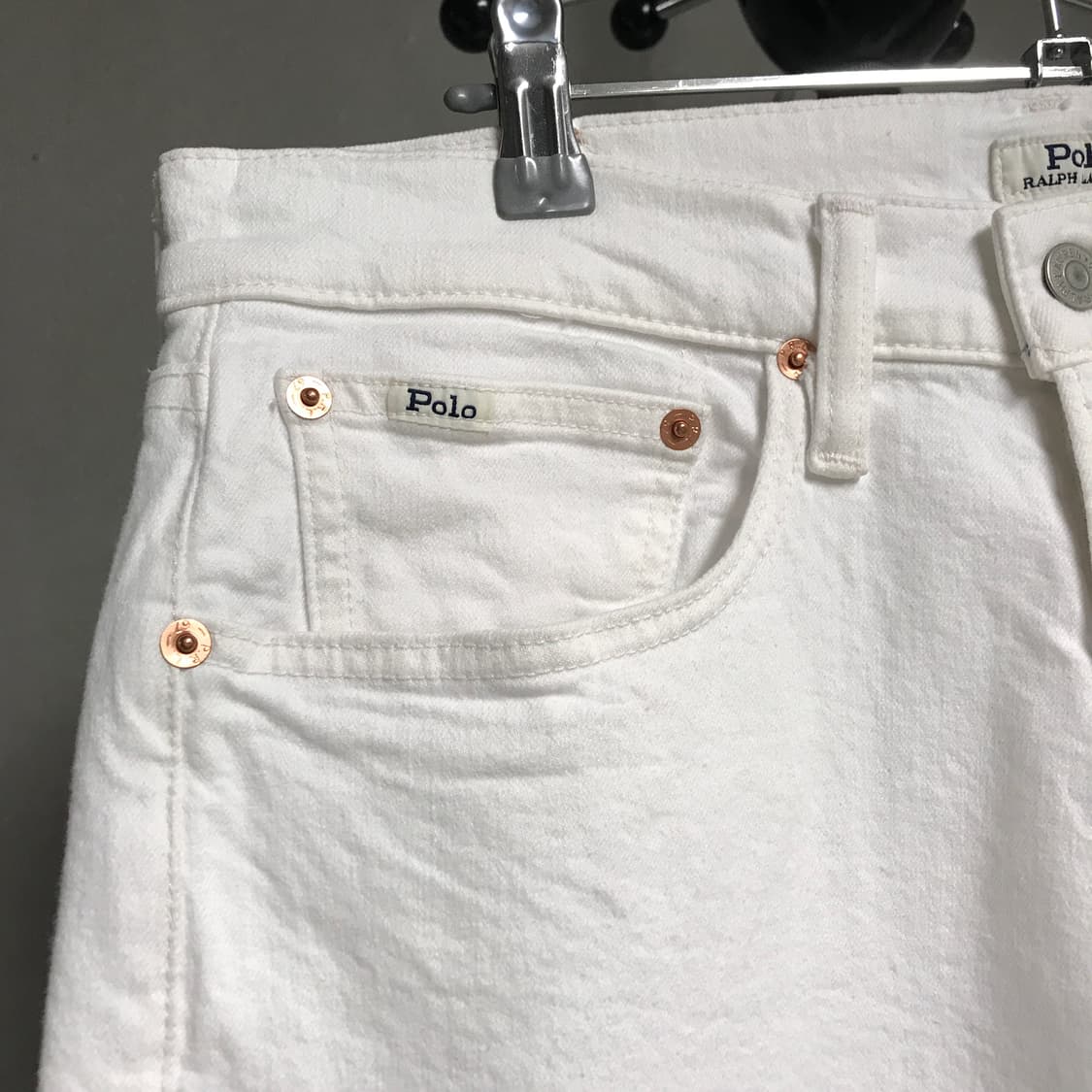 폴로 랄프로렌 코튼 팬츠 화이트 30/30 상품이미지4