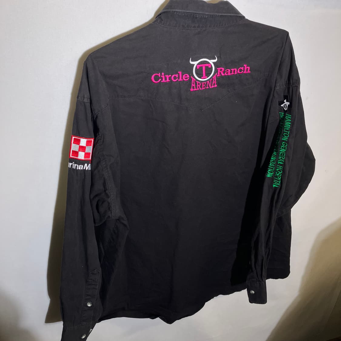 XL-2XL)랭글러 자수 패치 셔츠 상품이미지6