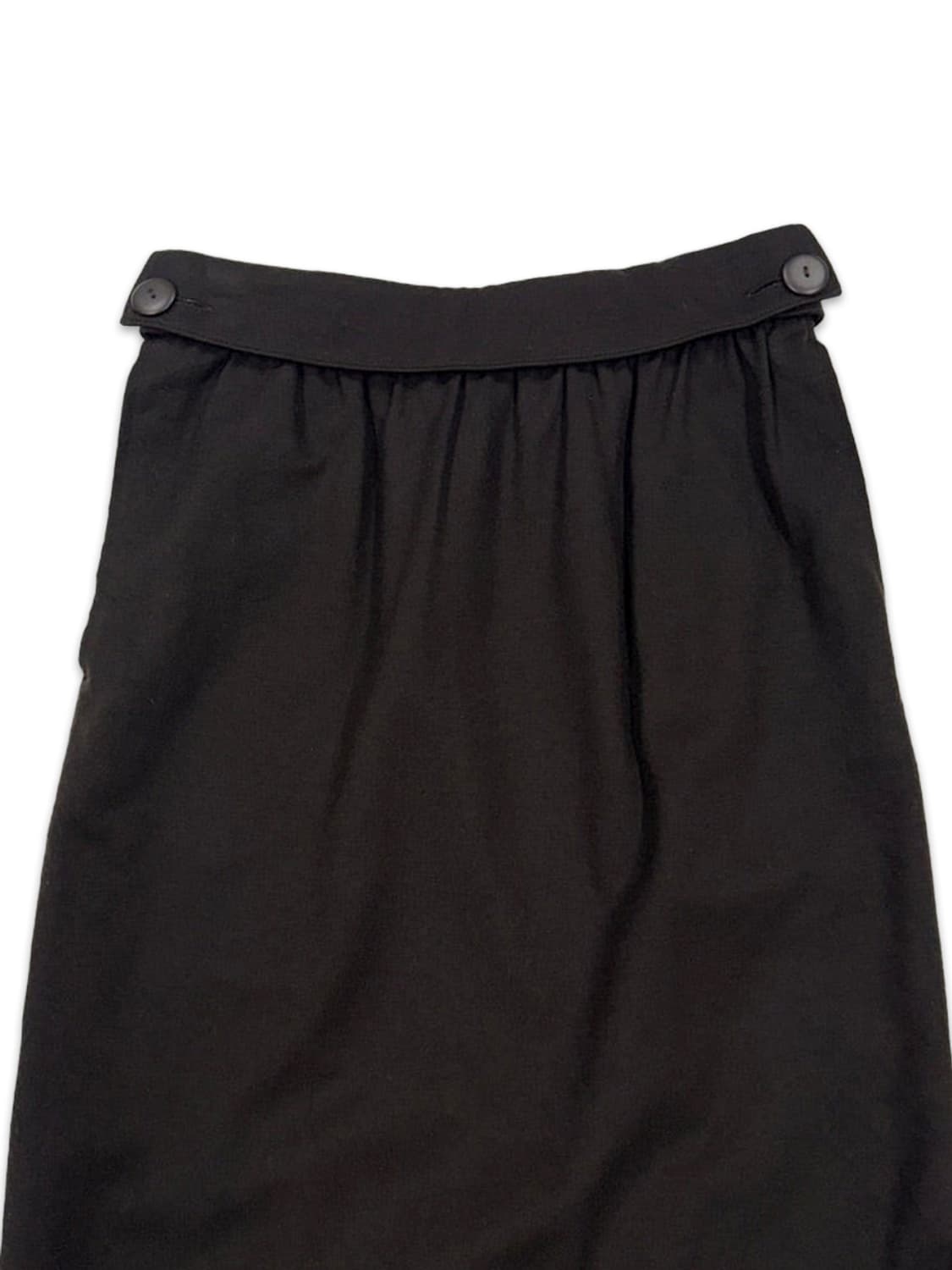 빈티지 LAUTRE AMONT 브라운 단추 디테일 롱 스커트 상품이미지2