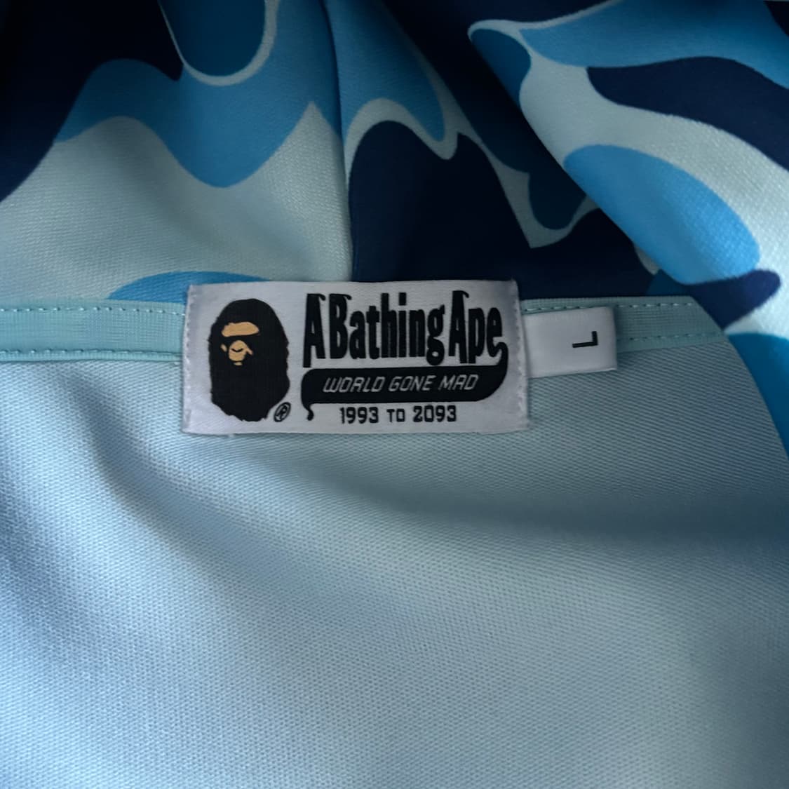 베이프 abc 카모 레이온 릴랙시드 핏 샤크 후드 상품이미지7