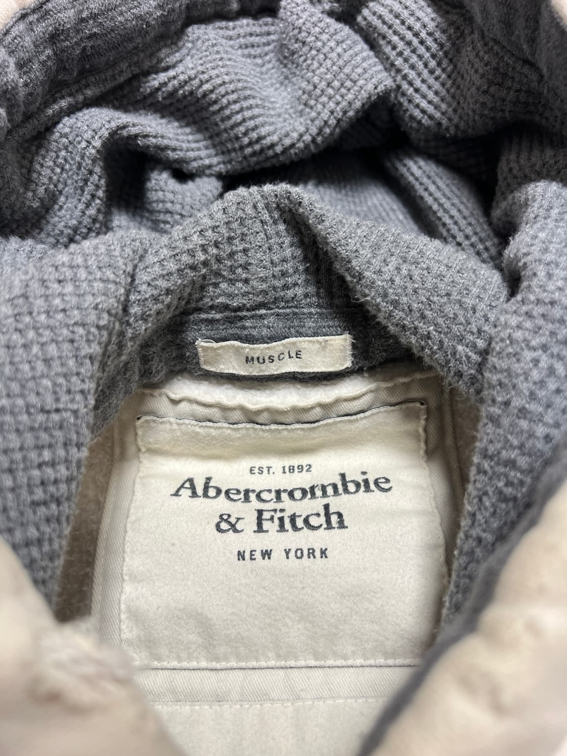 아베크롬비 로고 후드 스웨트셔츠 아이보리 / L 상품이미지4