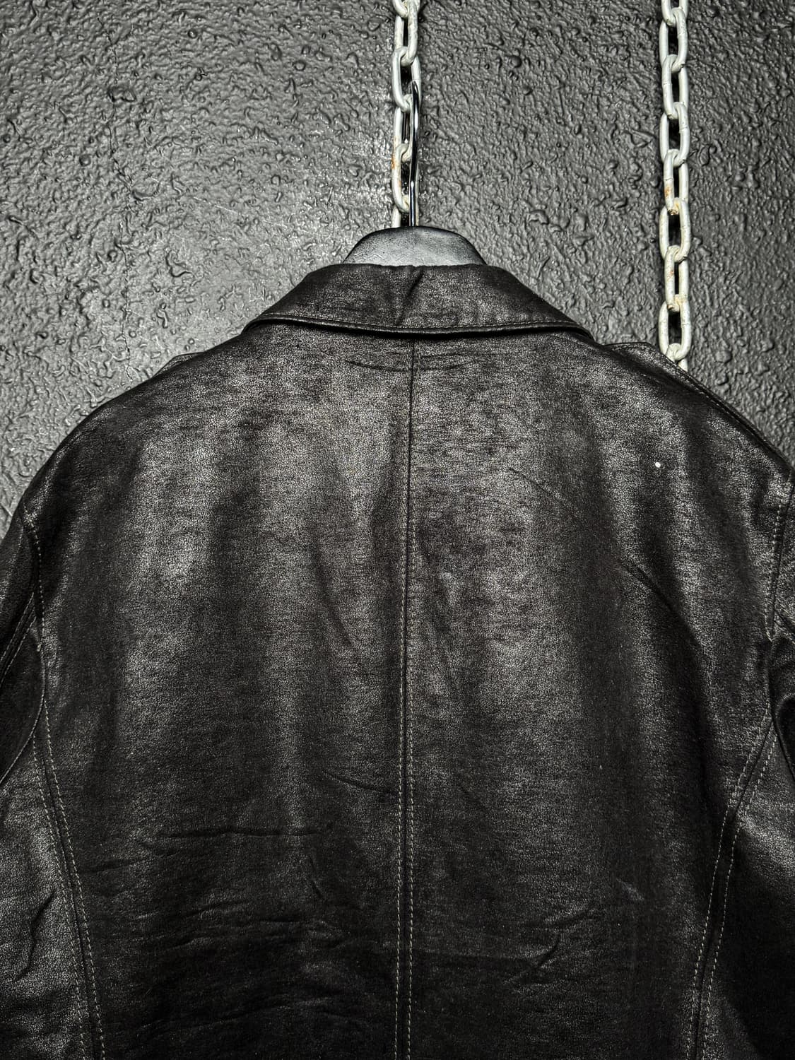 RATTLE TRAP – Black Matte Coated Blazer  상품이미지10