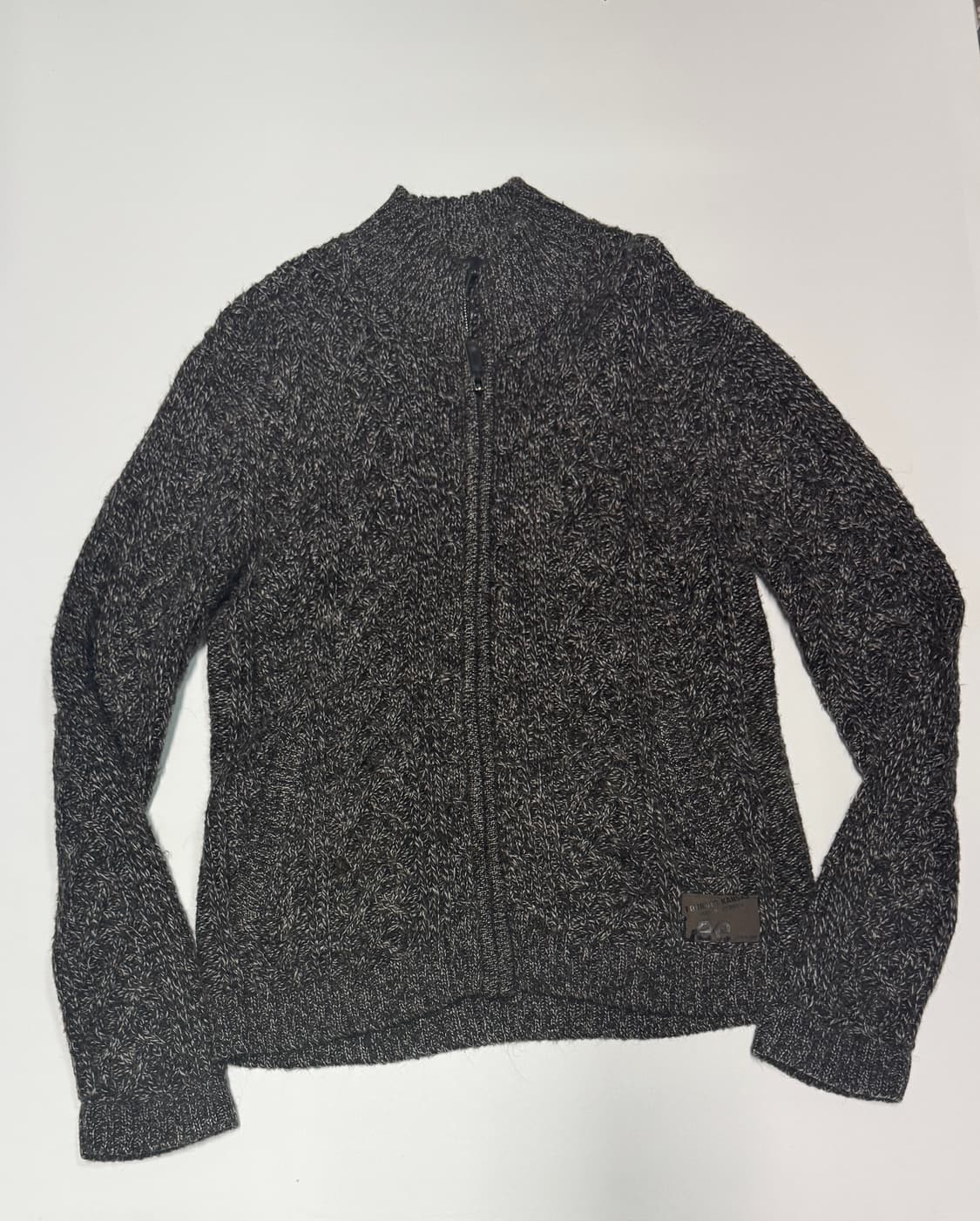 LEE 리 알피카 모헤어 보카시 니트 집업 가디건 L 상품이미지1