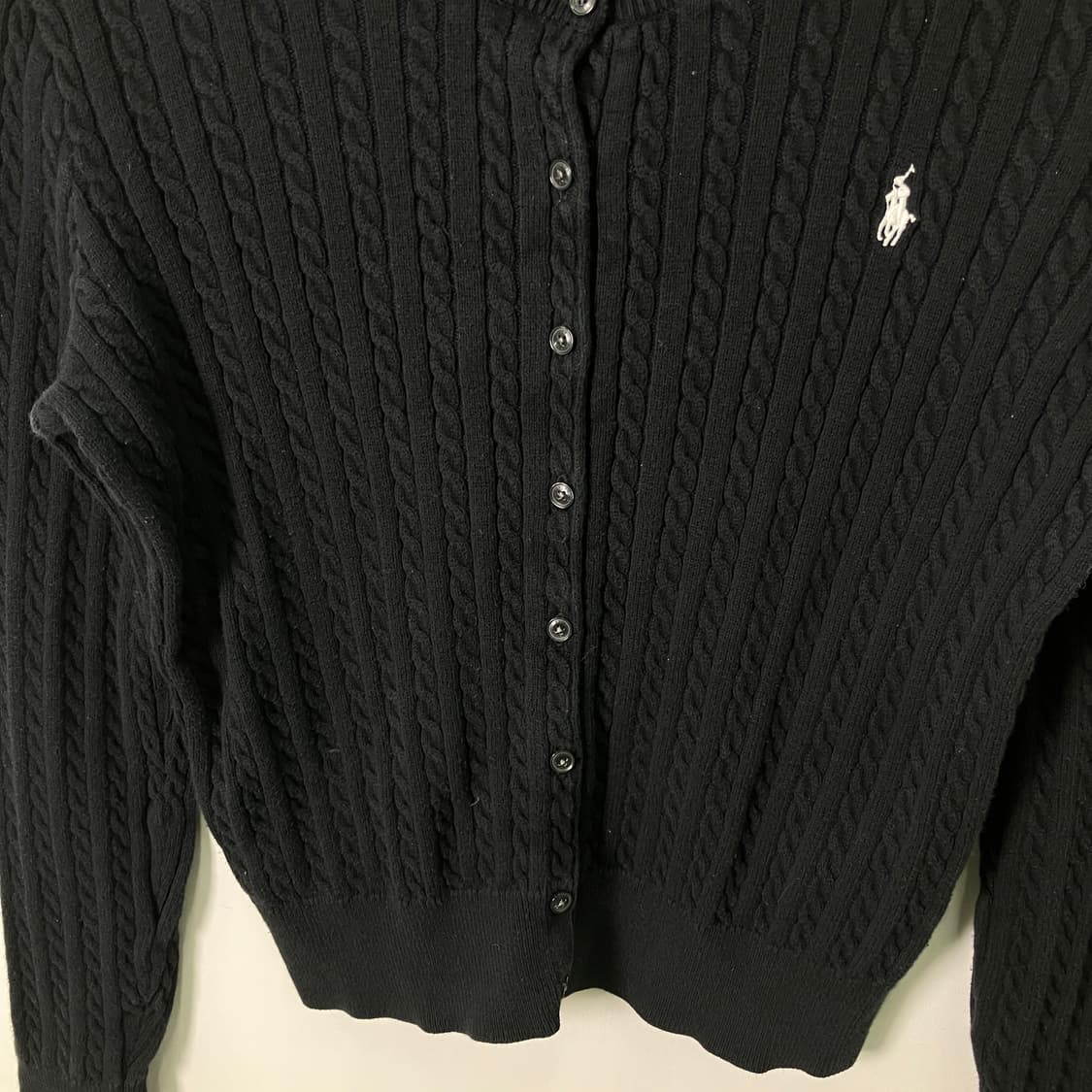 폴로 랄프로렌 케이블 니트 크롭 가디건 XL 상품이미지5