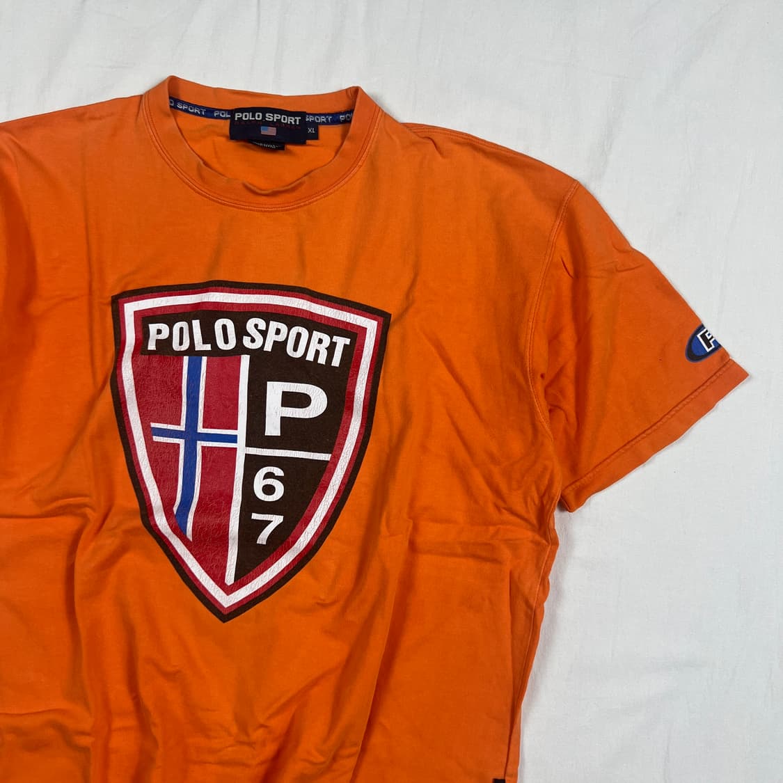 90‘s 폴로스포츠 polo sport 쉴드 빅로고 반팔티 상품이미지2