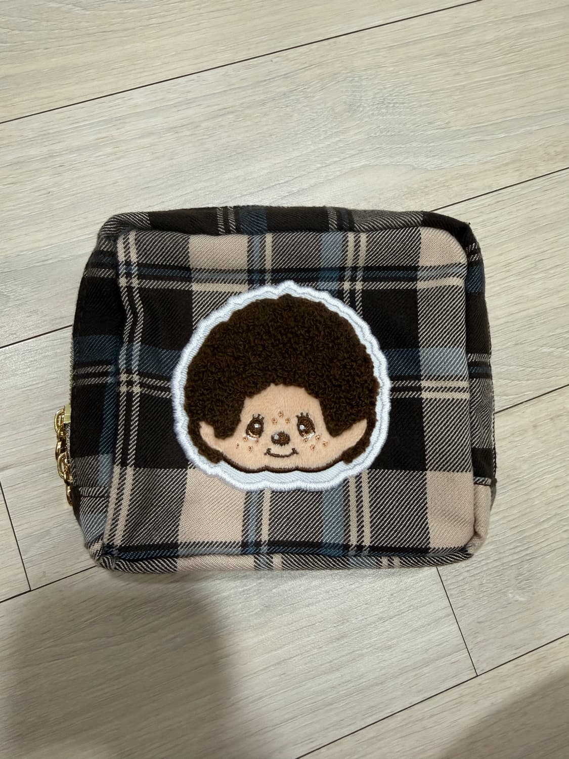 몬치치 스퀘어 체크 파우치 상품이미지1