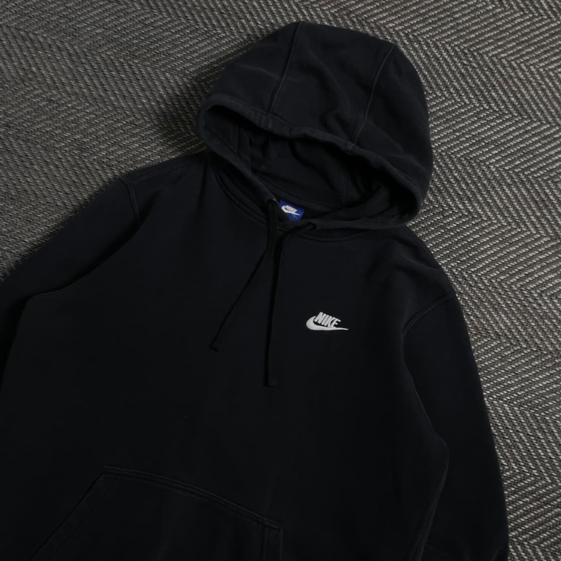 나이키 스우시로고 후드 티셔츠 블랙 o 4342 상품이미지4