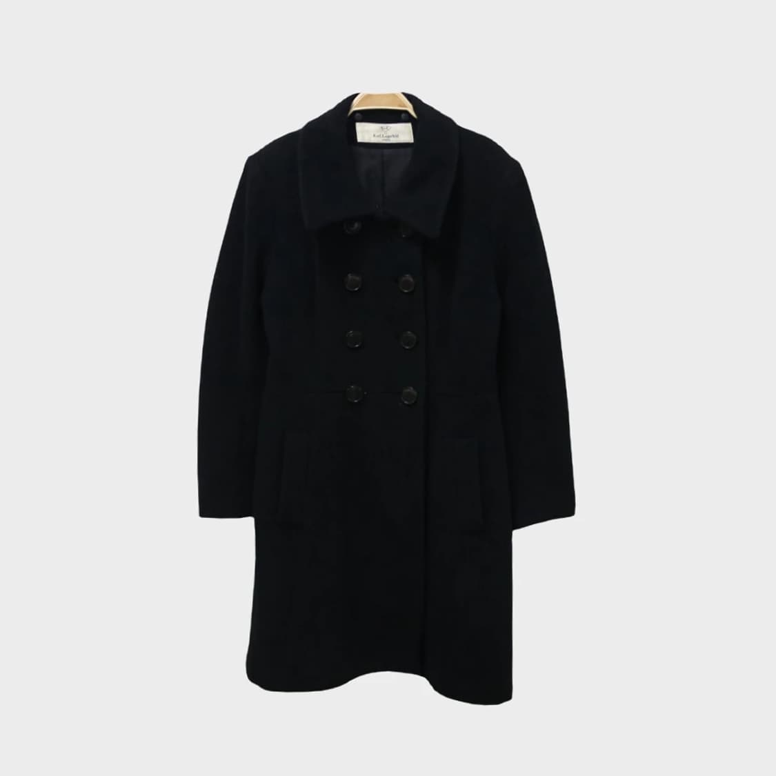 90'S 칼라거펠트 모헤어 더블 플레어 코트 61508 상품이미지1