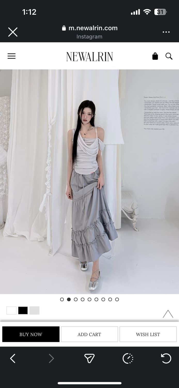 (미개봉) (새상품) 뉴얼린 블라우스 26SS 상품이미지3