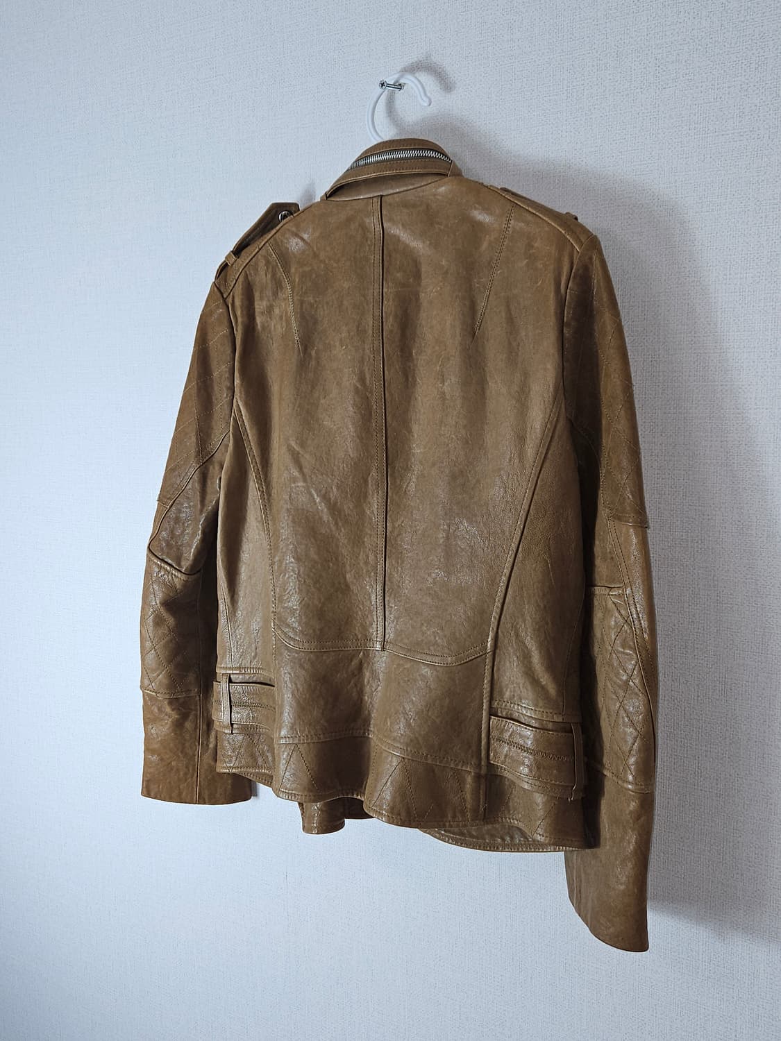 마쥬 maje 가죽자켓 레더 바이커 라이더 양가죽 S (거의새상품) 상품이미지4