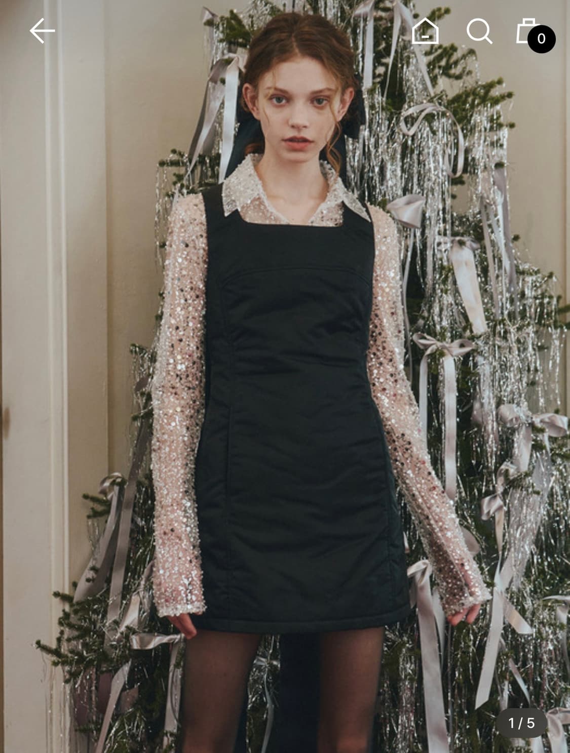 레이브 패딩 원피스 상품이미지1