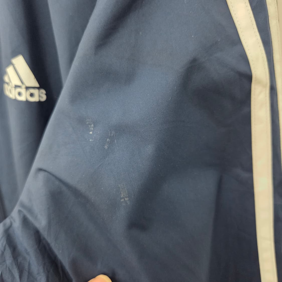 아디다스 네이비 삼선 트랙 자켓 남L 상품이미지5