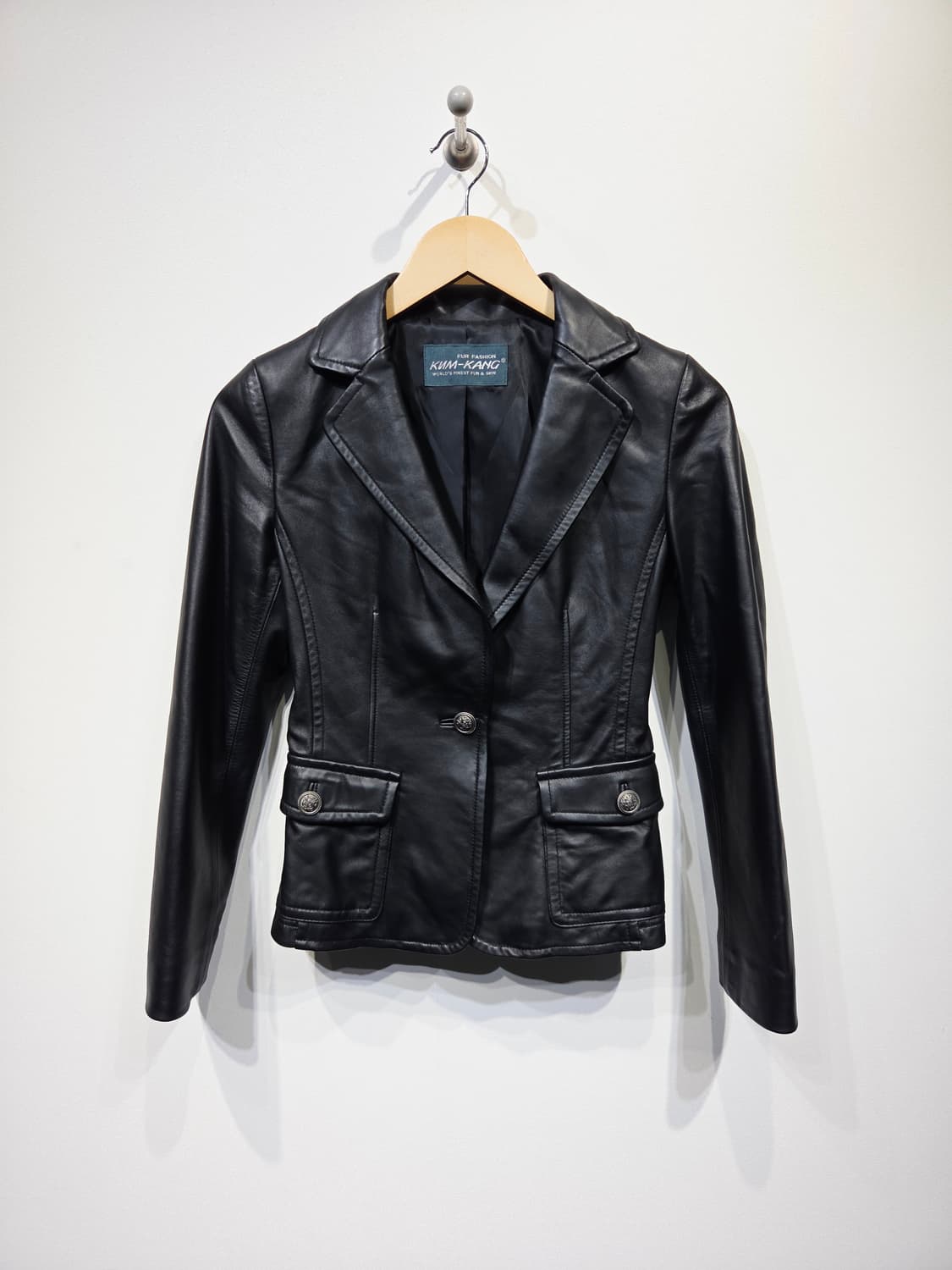 금강(KUM-KANG) 양가죽 100% 블랙 레더 자켓 상품이미지2