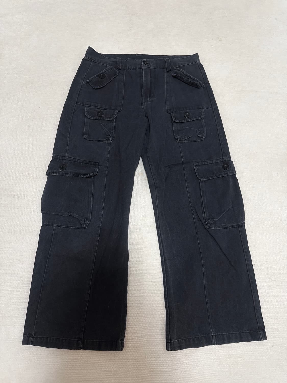 빈티지 블랙 카고 바지 상품이미지3