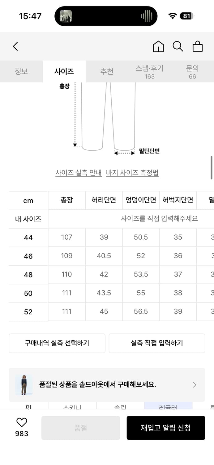앤더슨벨 파타니 크랙 카코팬츠 44 상품이미지10