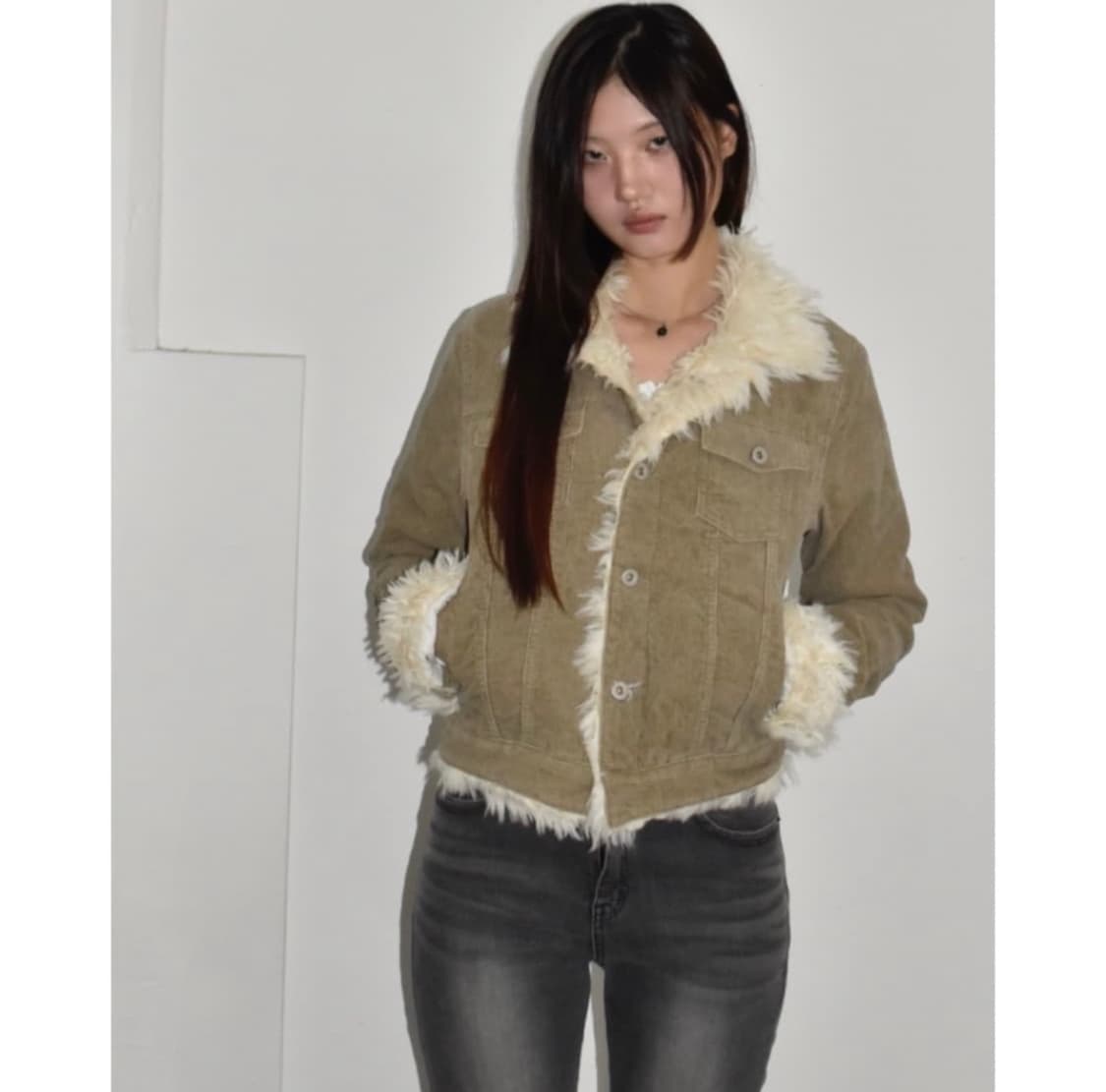 애즈온 카마 퍼 자켓 상품이미지3