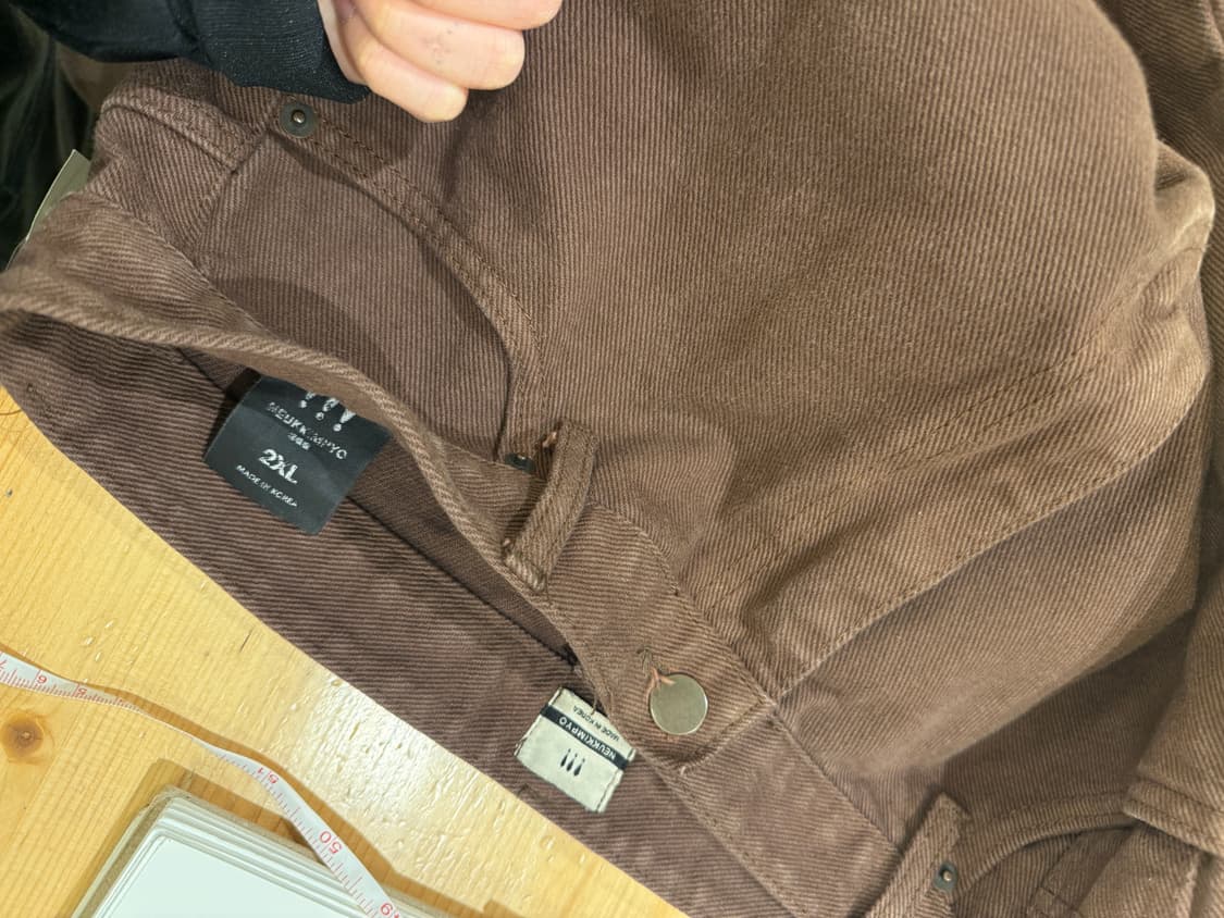 브라운 코듀로이 스트레이트 팬츠 U520 상품이미지4