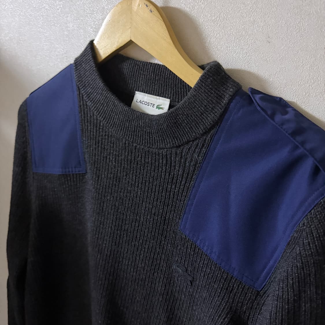 라코스테 남성 견장 니트 M (남성 95-슬림 100) 상품이미지2
