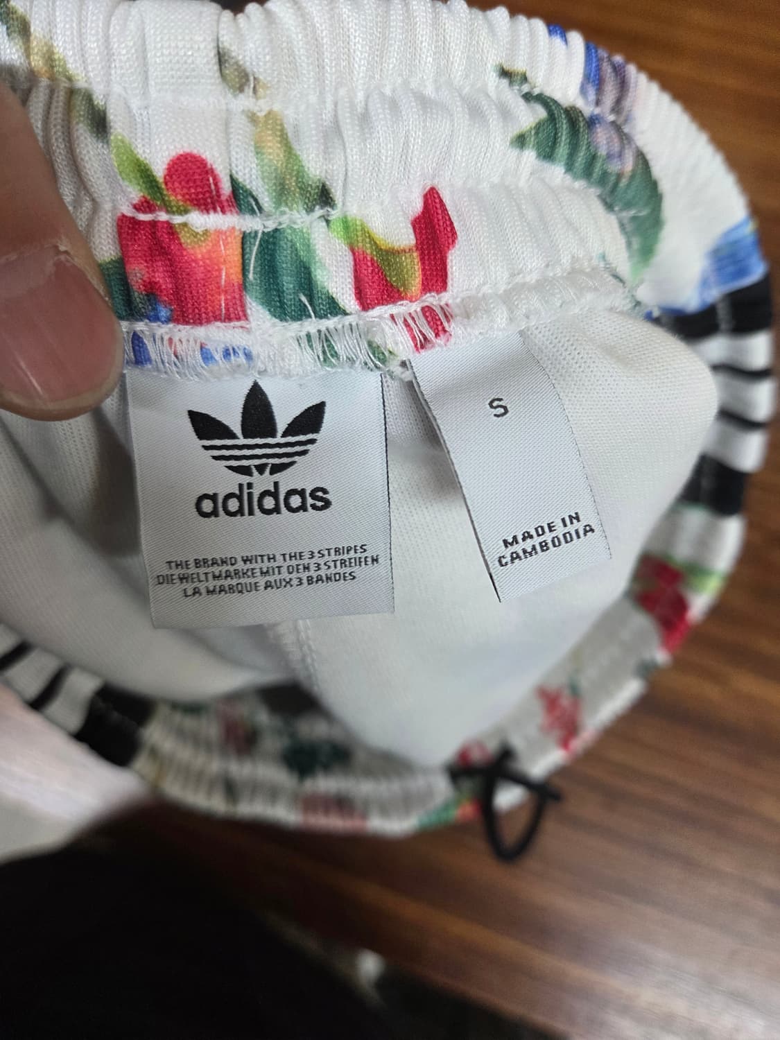 아디다스 플라워 파이어버드 트랙 쇼츠반바지 s 상품이미지3