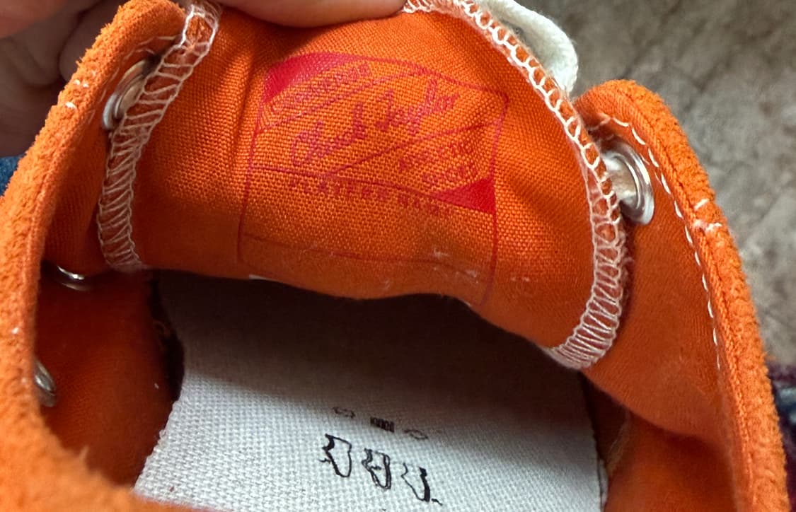 컨버스 척테일러 로우 오렌지 스웨이드 레더 260 상품이미지6