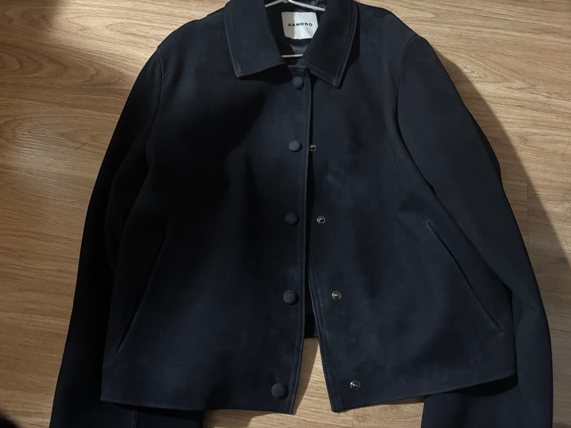 산드로 양가죽 네이비 스웨이드 sandro 상품이미지3