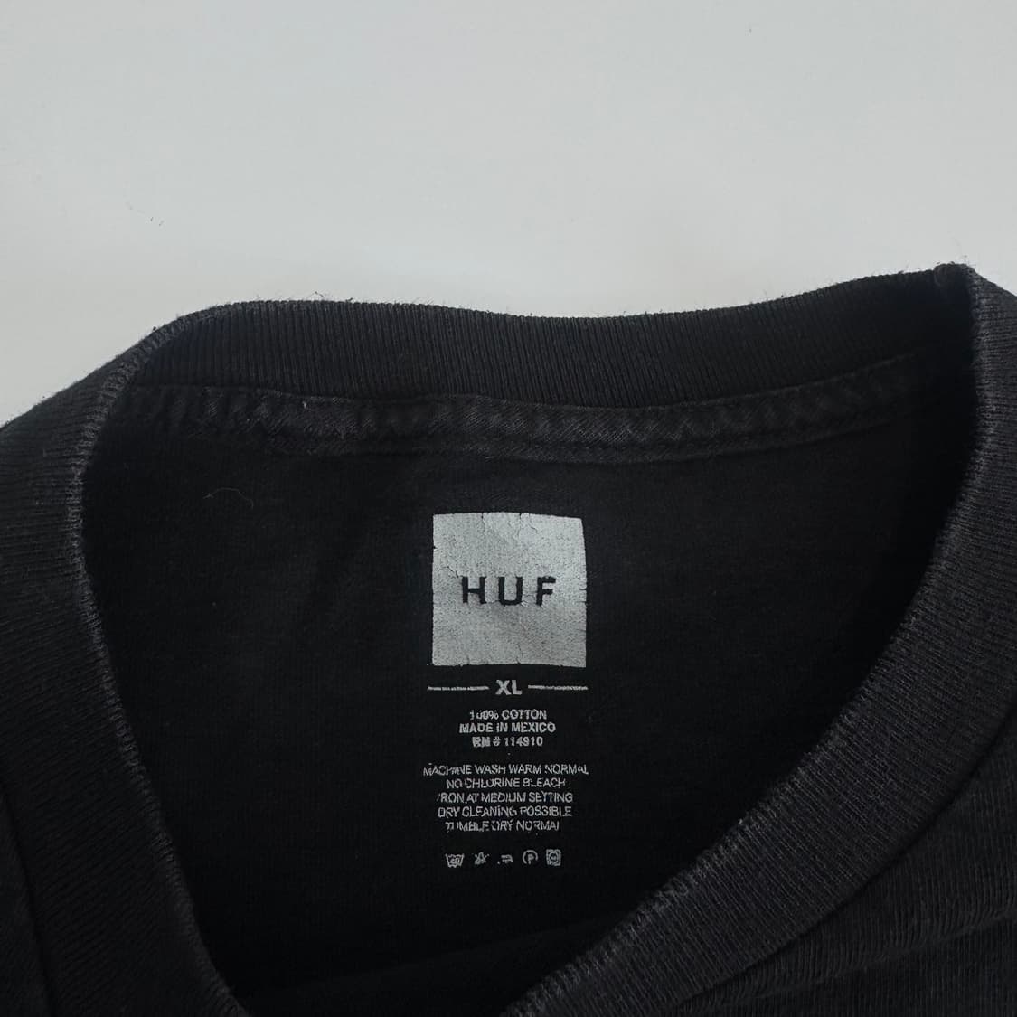 Huf 허프 사이드로고 블랙 롱슬리브 상품이미지6