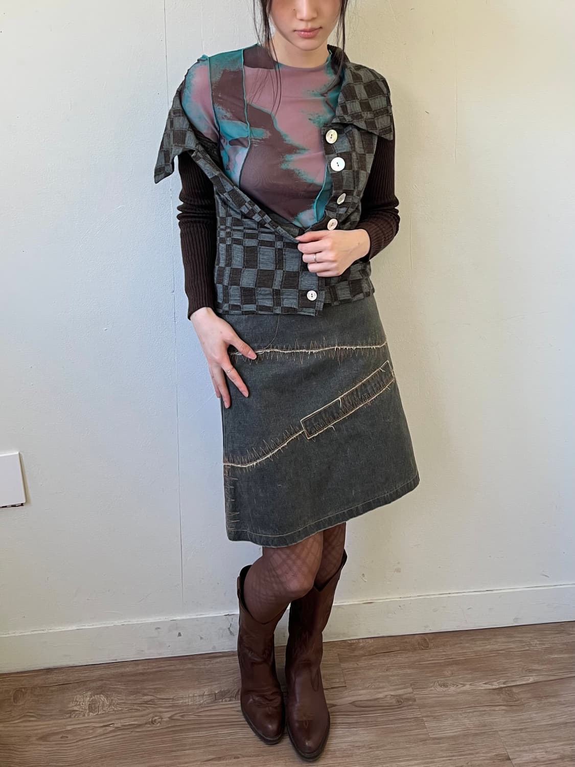 GIPSY BLUE 오버 카라 가디건 상품이미지5