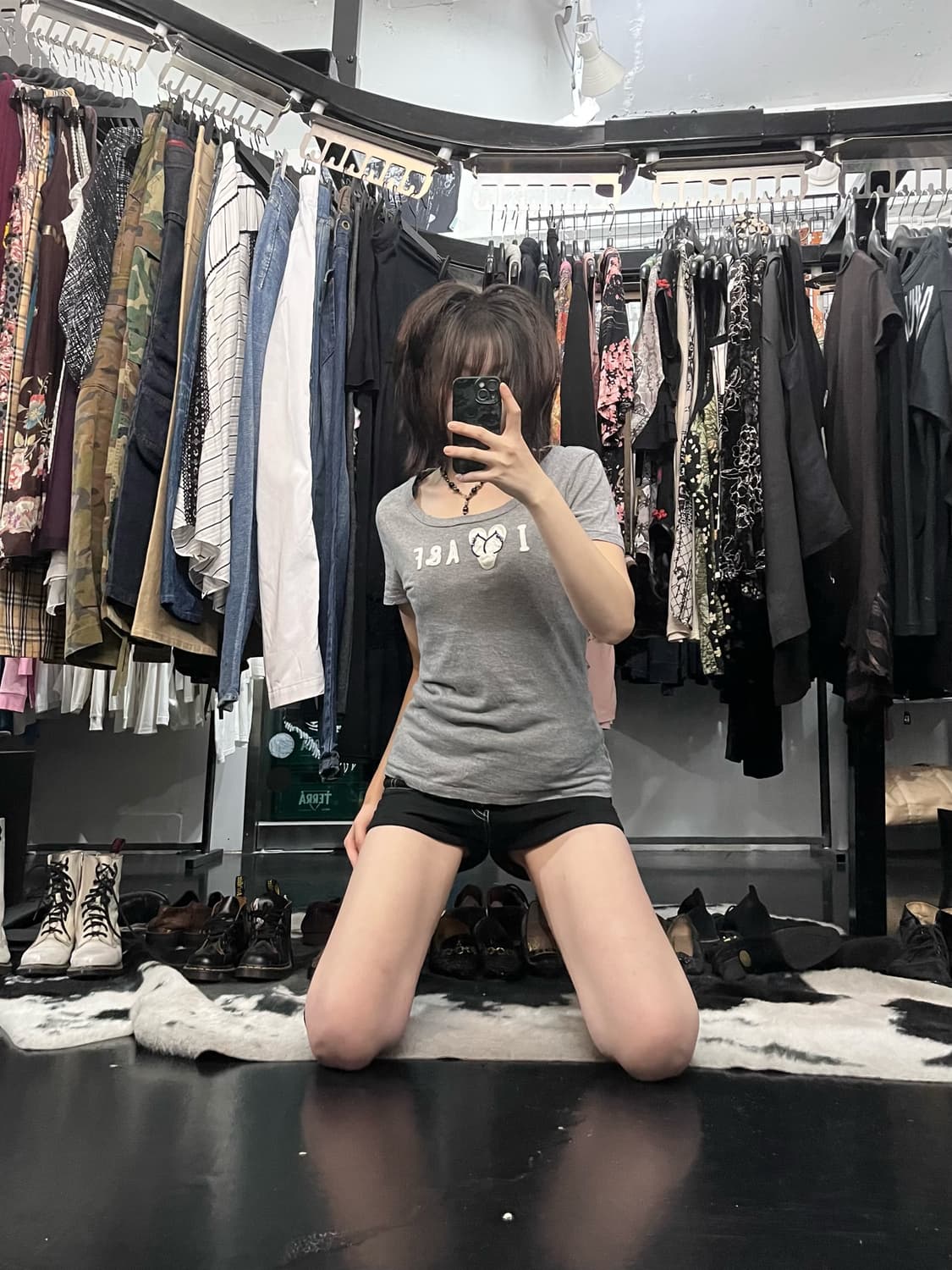 아베크롬비 토끼 자수 포인트 슬림핏 반팔 상품이미지1